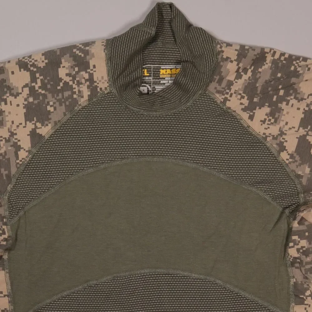 Massif Army Combat Shirt ACU Camouflage Digital Camo Made in USA Size XL